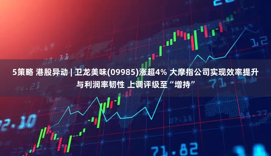 5策略 港股异动 | 卫龙美味(09985)涨超4% 大摩指公司实现效率提升与利润率韧性 上调评级至“增持”