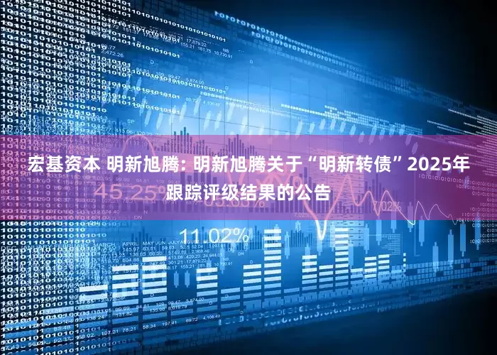 宏基资本 明新旭腾: 明新旭腾关于“明新转债”2025年跟踪评级结果的公告